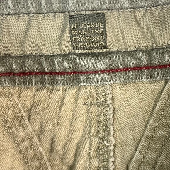 Marithe Francois Girbaud Cargo Pants Ecru Size EU 44 (45x33) Straight Leg VNT - Picture 8 of 12